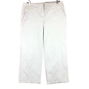 Talbots Womens Pants Pastel Green Signature Slim Capris Mid Rise Stretch 10